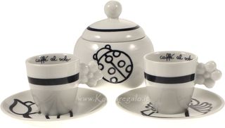 Set 2 Tazzine Thun Espresso con Zuccheriera Pop