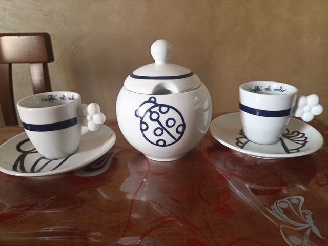 Set 2 Tazzine Thun Espresso con Zuccheriera Pop