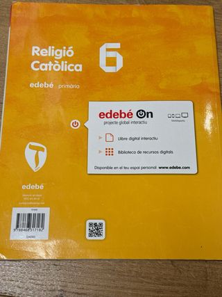 Llibre Religió Catolica 6. ISBN: 9788468317182