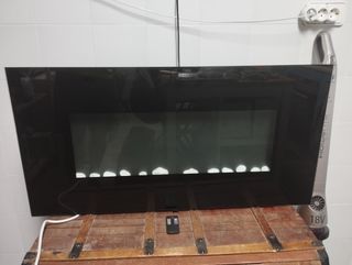 Calefactor electrico efecto llama.