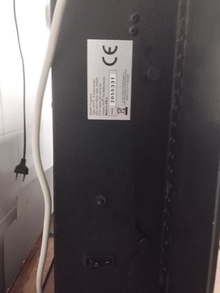 Calefactor electrico efecto llama.