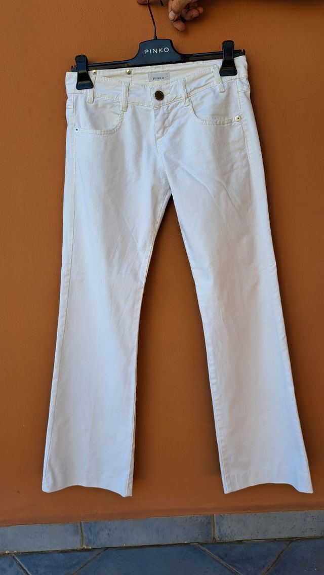 Pantalone donna PINKO bianco