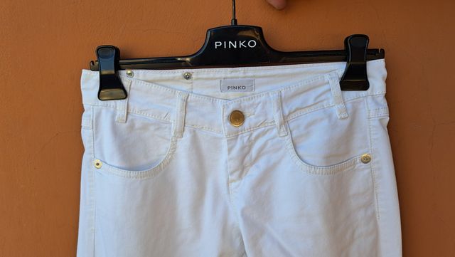 Pantalone donna PINKO bianco