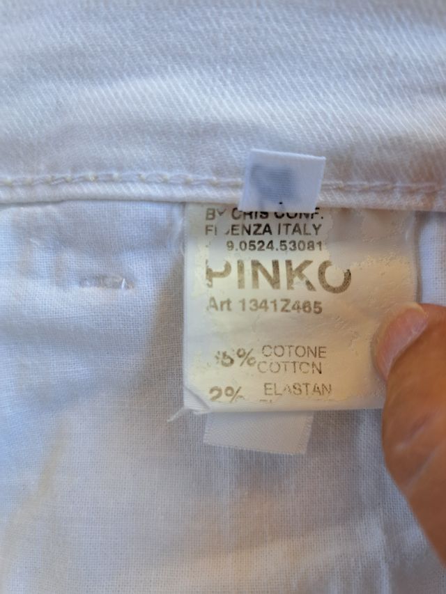 Pantalone donna PINKO bianco