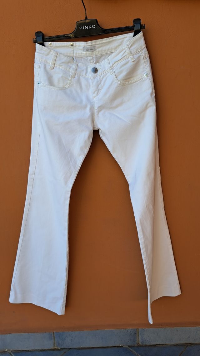 Pantalone donna PINKO bianco