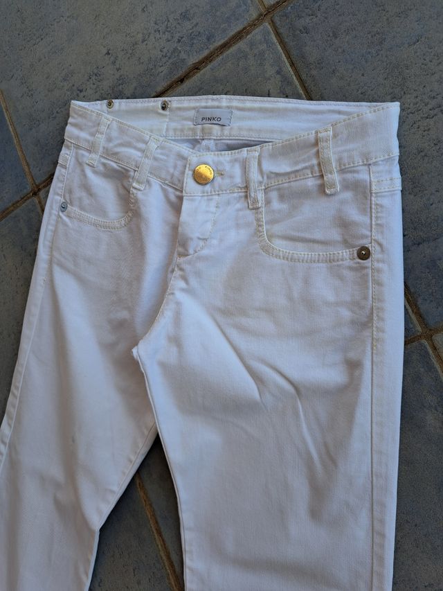 Pantalone donna PINKO bianco