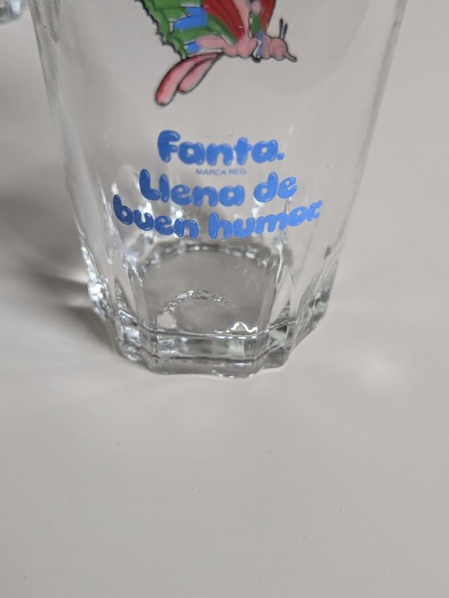 Vasos de colección de Fanta vintage años 70