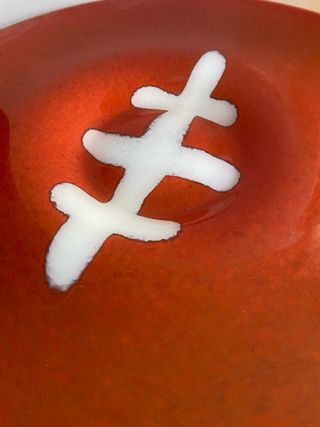 Jarrón y plato estilo oriental