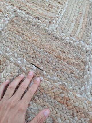 Alfombra yute trenzada