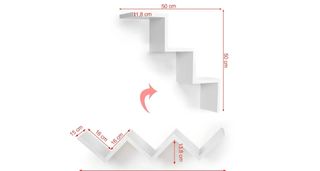 Mensole e librerie bianche 2pz