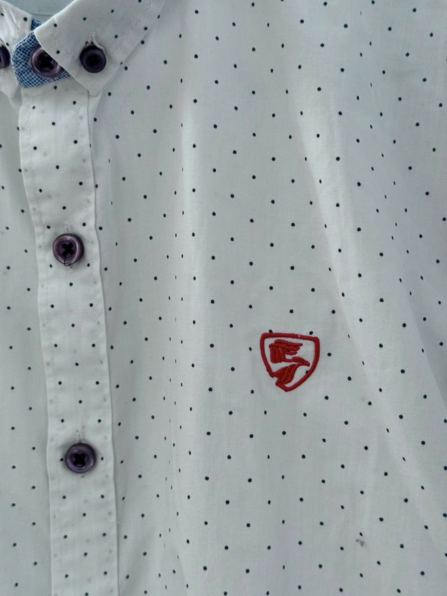 Camisa blanca lunares freeland