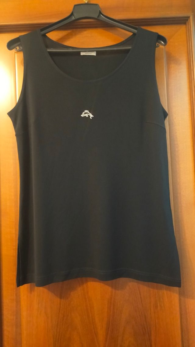 Canottiera donna nera