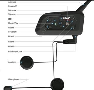 🌟 2 INTERCOMUNICADORES EJEAS V6 PRO