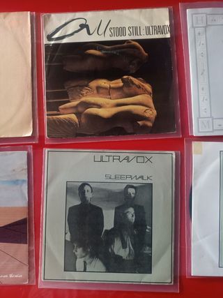 lote 6 vinilos single ULTRAVOX
