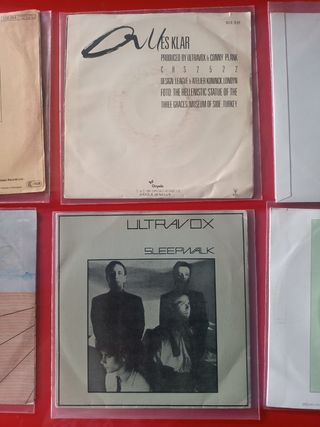 lote 6 vinilos single ULTRAVOX