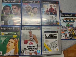 LOTE DE SIETE JUEGOS DE PS2 COMPLETOS E IMPOLUTOS