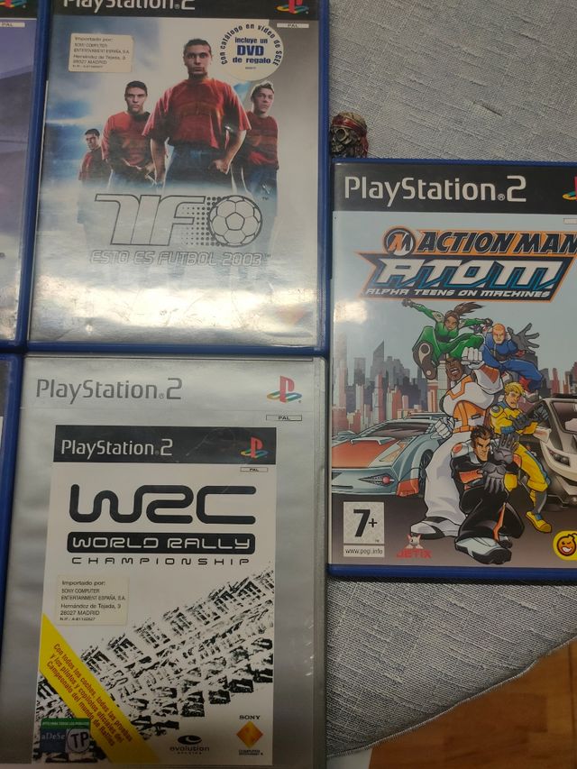 LOTE DE SIETE JUEGOS DE PS2 COMPLETOS E IMPOLUTOS