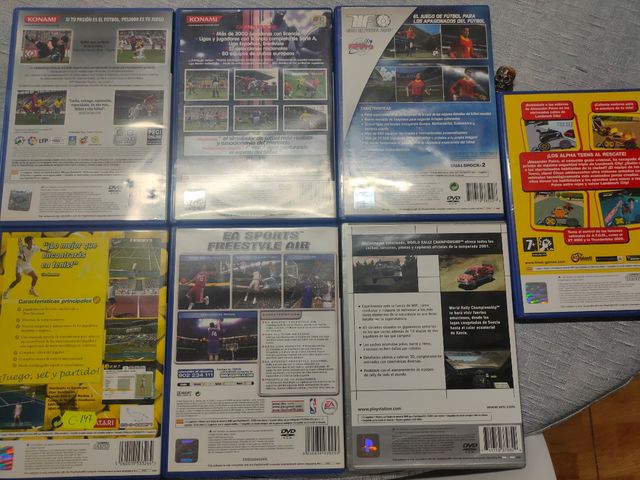 LOTE DE SIETE JUEGOS DE PS2 COMPLETOS E IMPOLUTOS