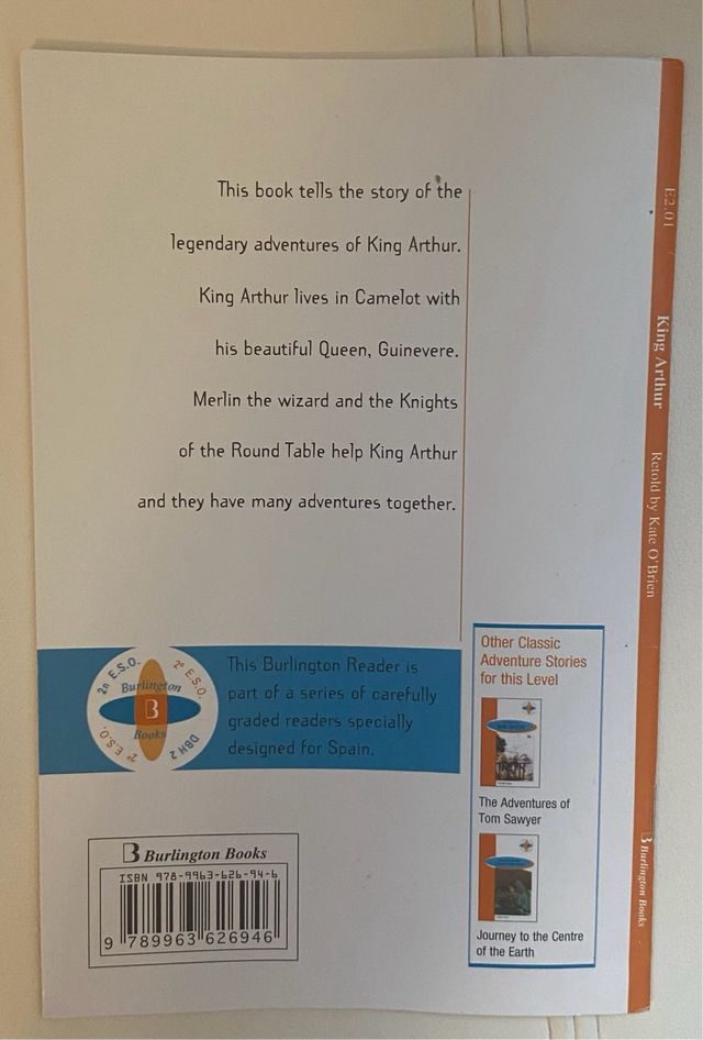 Libros “king arthur” y “a christmas carol”