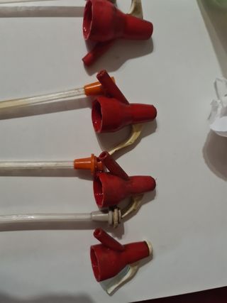 Recambios sifones.  6cabezas y 6 tubos