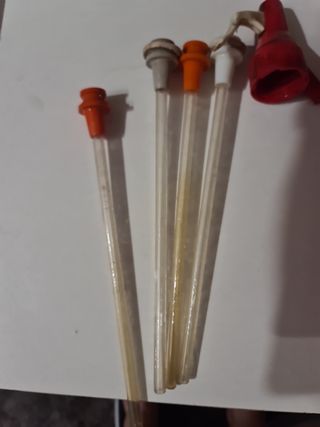 Recambios sifones.  6cabezas y 6 tubos