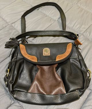 Bolso negro-marron