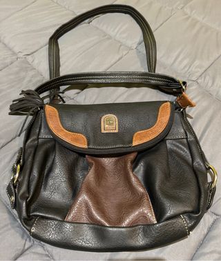 Bolso negro-marron