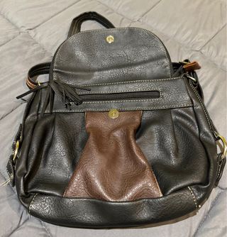 Bolso negro-marron