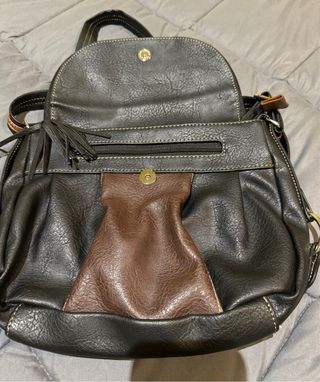 Bolso negro-marron
