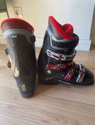 Skis Carving + Botas + Bastones