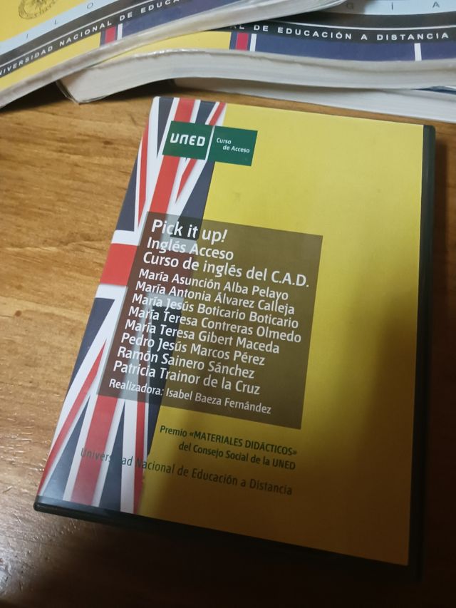 Temario ingles curso de acceso UNED.