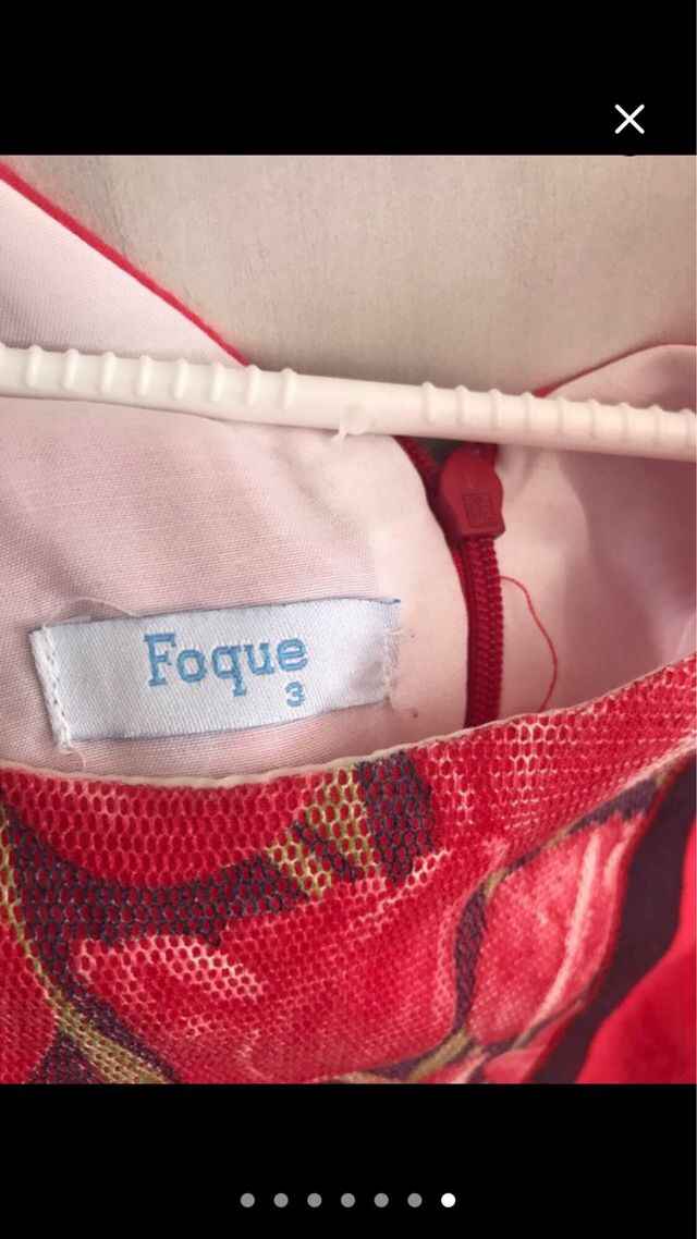 Vestido de verano para niña.Marca Foque.Talla3años