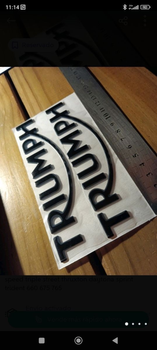 emblemas triumph negro [Envío gratis ordinario]