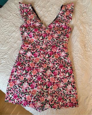 Vestido mono estampado de zara