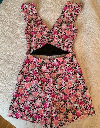 Vestido mono estampado de zara