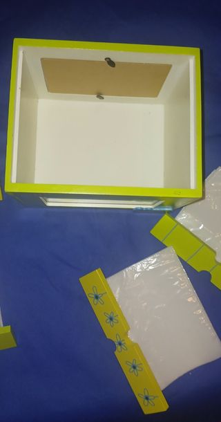 Álbum de fotos en caja de madera