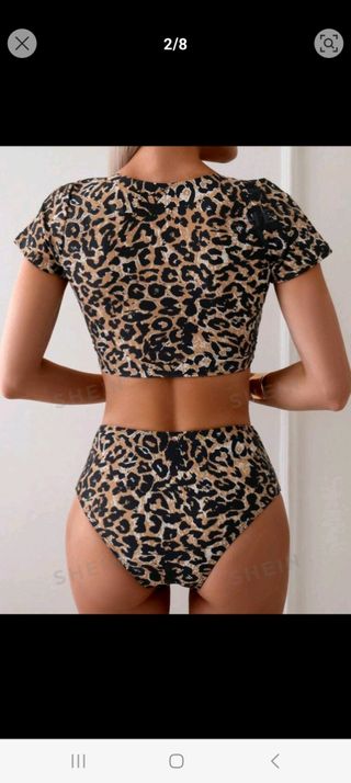 Bikini talla grande animal print
