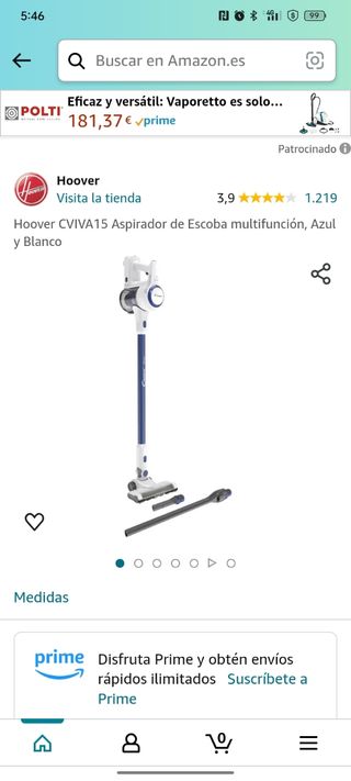 Toma aplique accesorios Candy Hoover