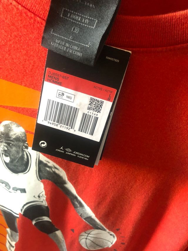 Camiseta manga corta Nike Jordan Talla L.