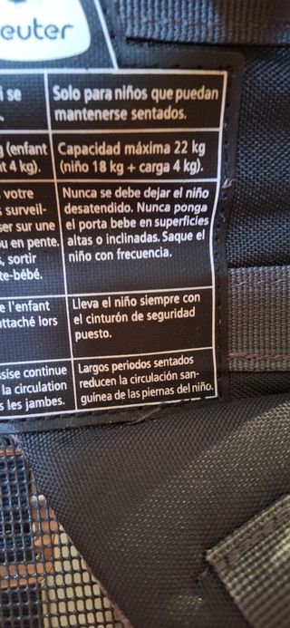 Mochila Portabebés Deuter Kid Comfort