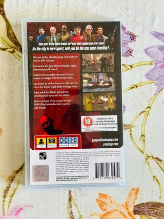 Gangs of London para PSP, versión en inglés para PAL