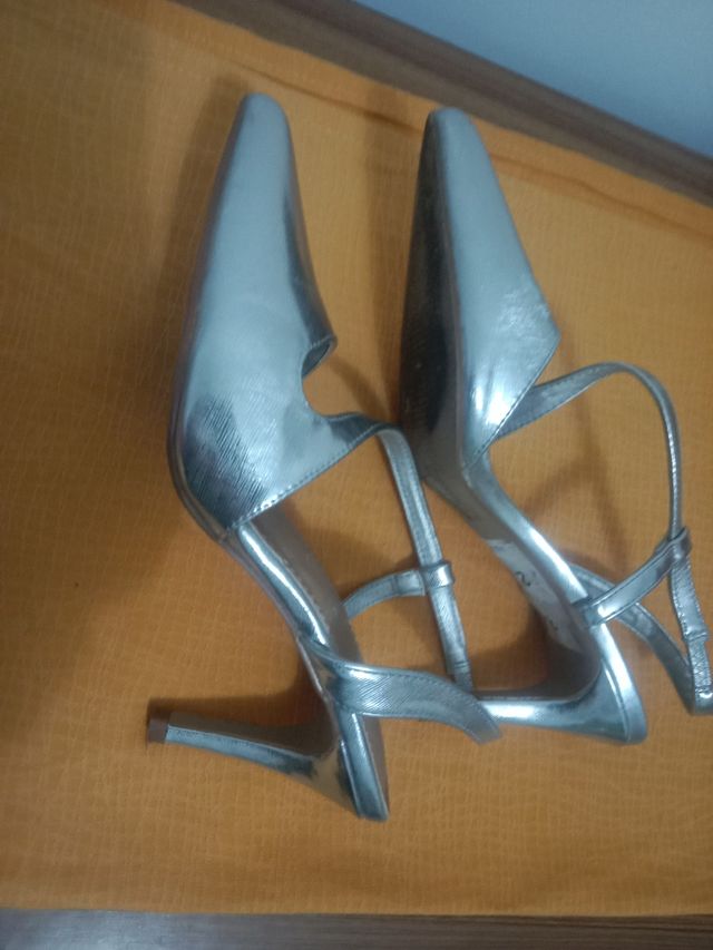 Zapatos plata 38