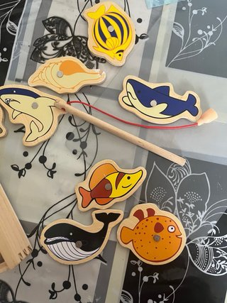 Juego pesca de Madera + Regalo