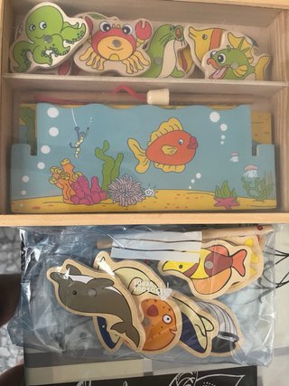 Juego pesca de Madera + Regalo