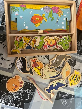 Juego pesca de Madera + Regalo