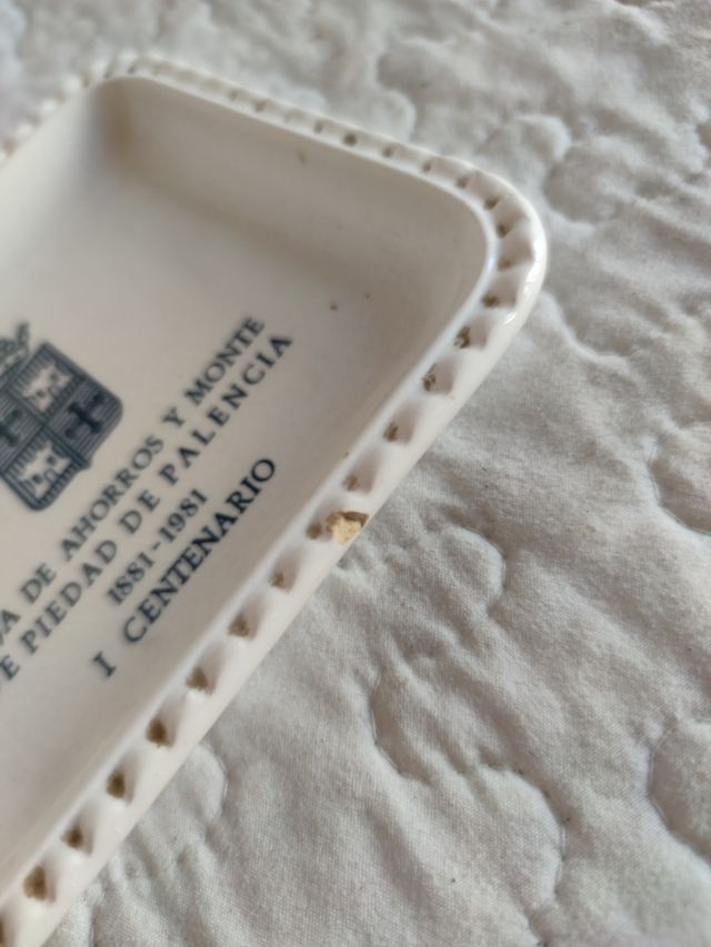 Cenicero o bandeja Palencia centenario