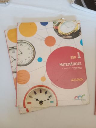 REBAJADO Matemáticas 1ºESO ANAYA. 3 TOMOS