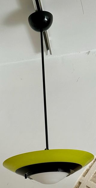 Lampadario murano giallo