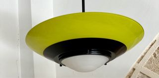 Lampadario murano giallo