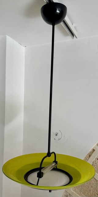 Lampadario murano giallo